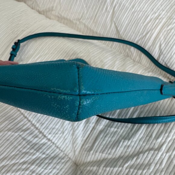Coach Azur Cross Body Leather Top Zipper Crossbody Bag - Picture 7 of 7